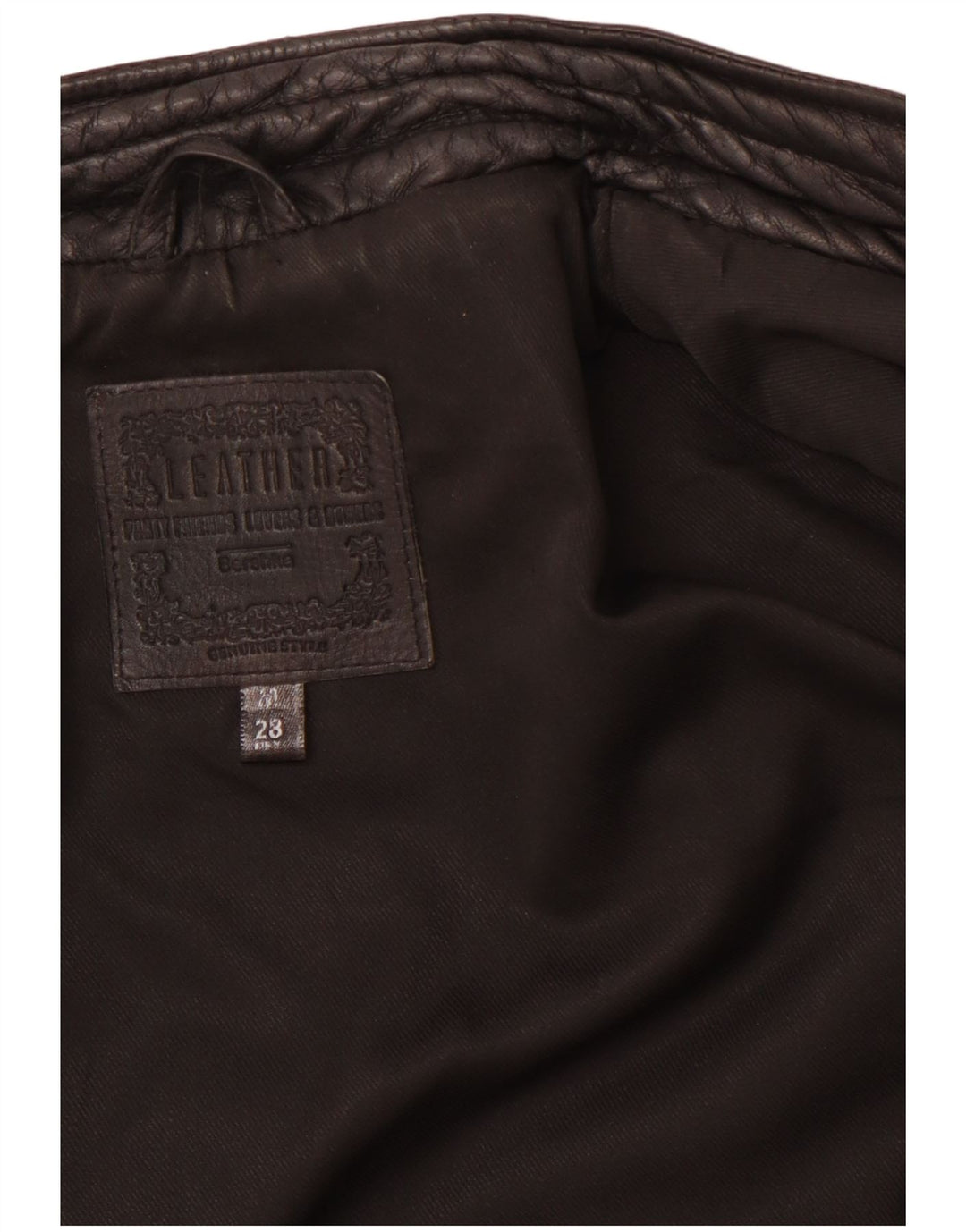 Giacca in pelle da donna BERSHKA UK 12 Pelle nera media