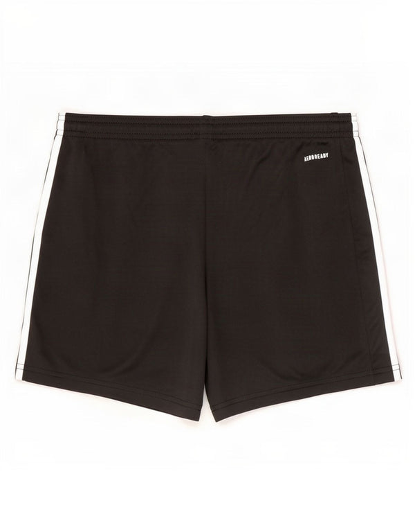 Adidas Womens Aeroready Sport Shorts UK 12/14 Medium Black Polyester