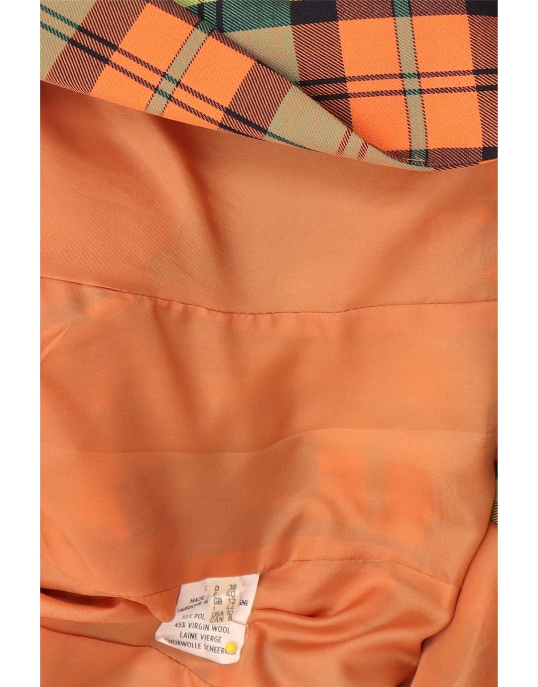 Giacca blazer doppiopetto da donna HMC UK 12 medio multicolore a quadri
