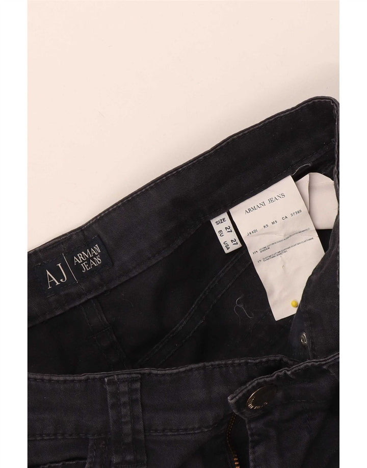 Jeans slim da donna Armani W27 L30 cotone blu navy