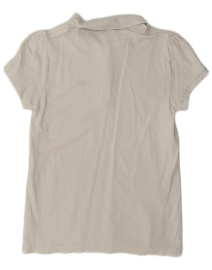Polo da donna Lacoste taglia 42 grande in cotone bianco