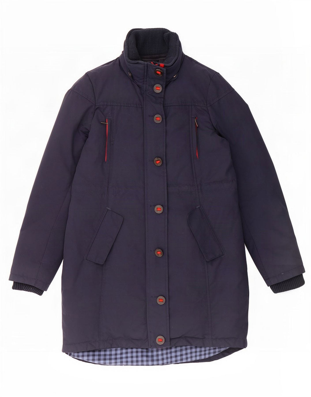 Cappotto imbottito da donna Fat Face UK 10 piccolo in nylon blu navy