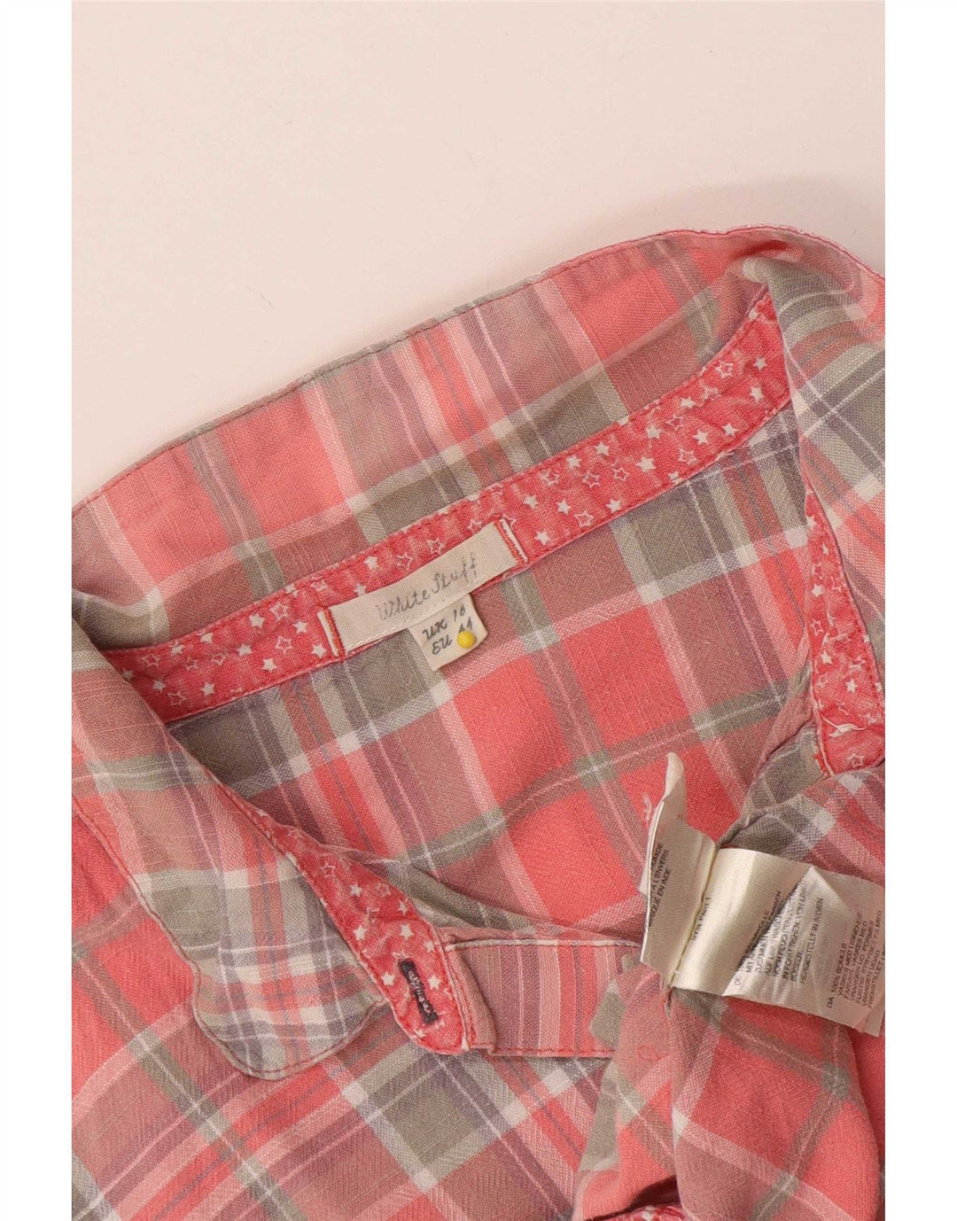 Camicia da donna White Stuff UK 16 Cotone a quadri rosa grande