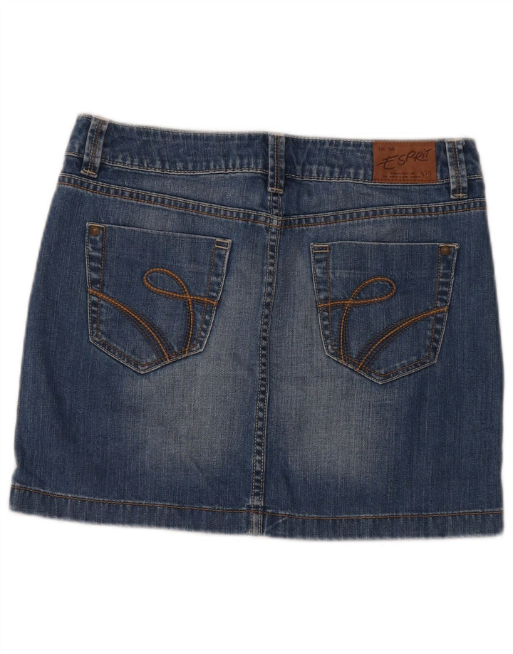Gonna in denim da donna Esprit UK 12 media W32 cotone blu