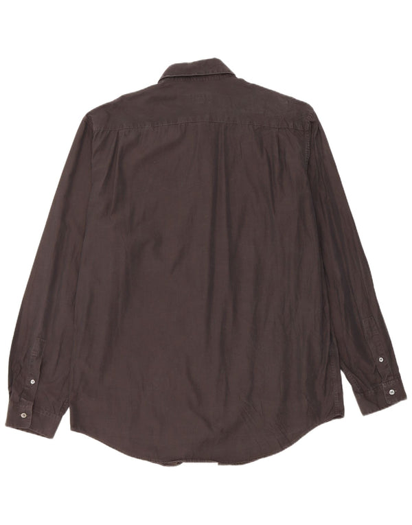Camicia da uomo Calvin Klein taglia 43 grande cotone nero