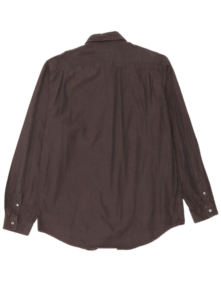 Camicia da uomo Calvin Klein taglia 43 grande cotone nero