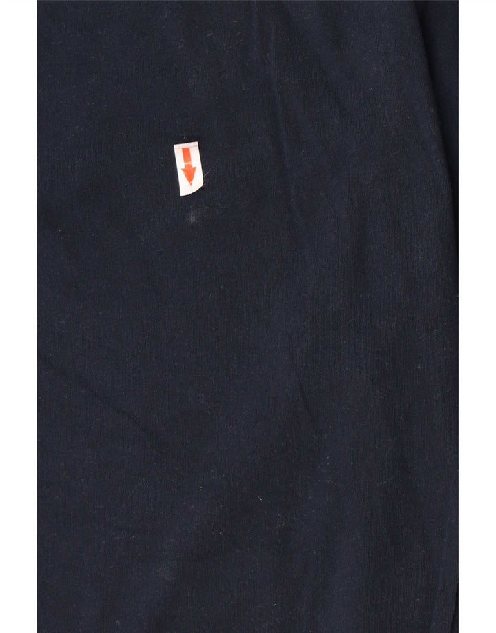 T-shirt da uomo Fred Perry Top grande in cotone blu navy