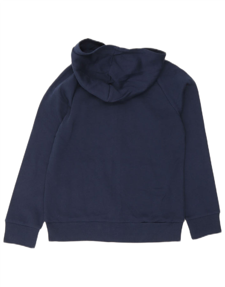 Felpa con cappuccio con zip grafica per ragazzi Under Armour 9-10 anni blu navy medio
