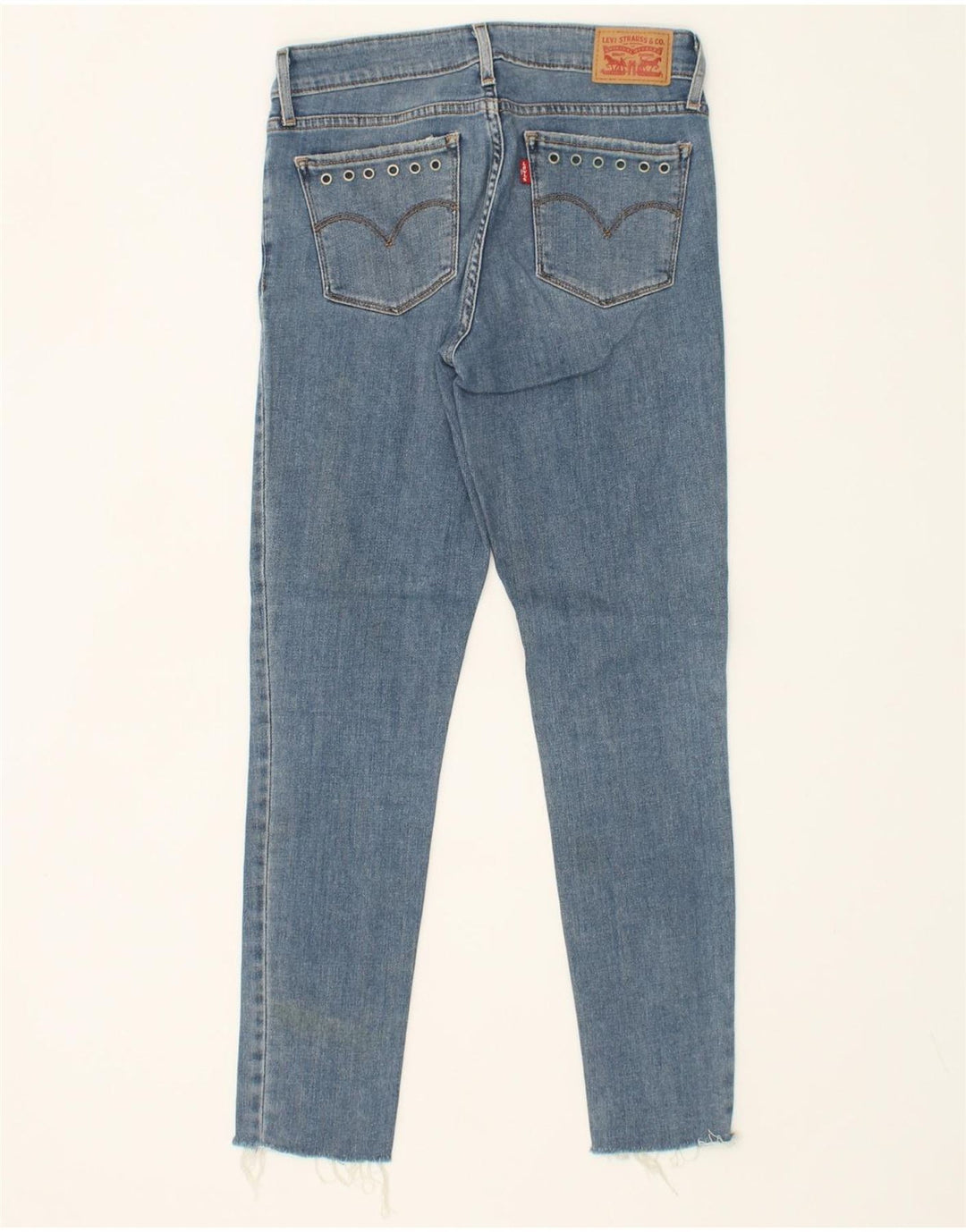 LEVI'S Womens 711 Skinny Jeans W27 L26 Blue Polyester Vintage Levi's and Second-Hand Levi's from Messina Hembry 