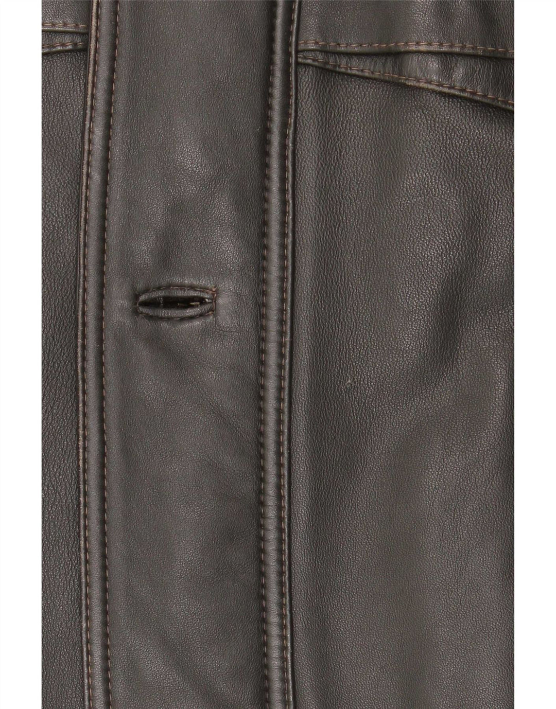 Giacca in pelle vintage da uomo UK 42 XL nera