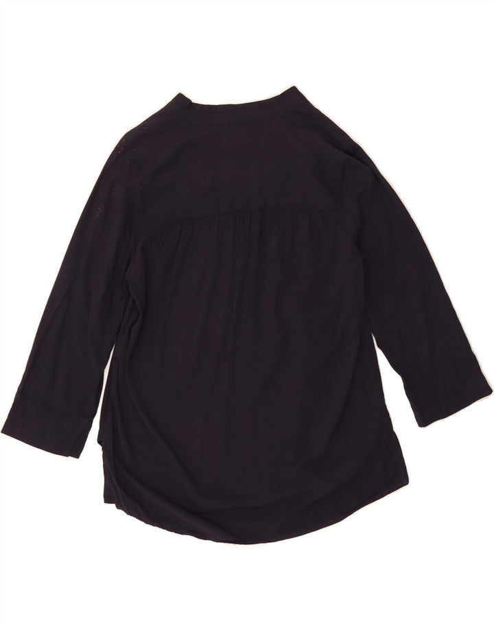 LEVI'S Womens 3/4 Sleeve Cardigan Top UK 10 Small Navy Blue Vintage Levi's and Second-Hand Levi's from Messina Hembry 