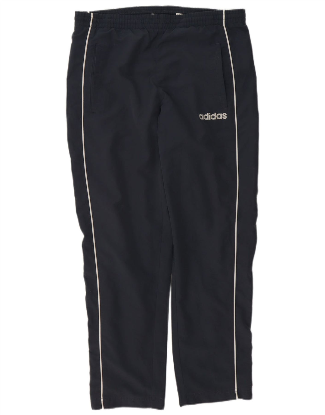 Pantaloni da tuta da uomo ADIDAS UK 36/38 Small Poliestere blu navy