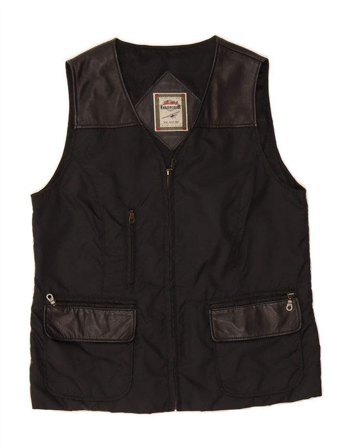 LINDBERGH Mens Utility Gilet UK 36 Small Black Vintage Lindbergh and Second-Hand Lindbergh from Messina Hembry 