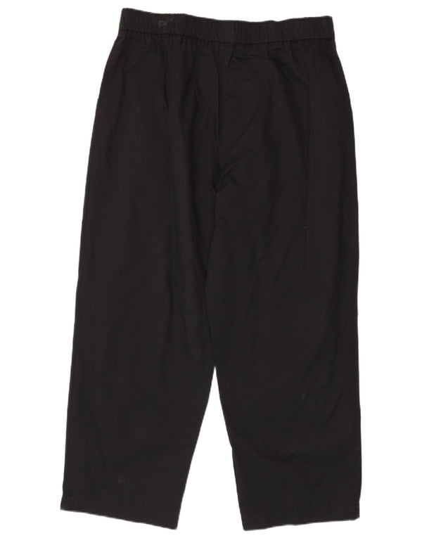 Pantaloni casual dritti da donna Benetton W34 L26 neri