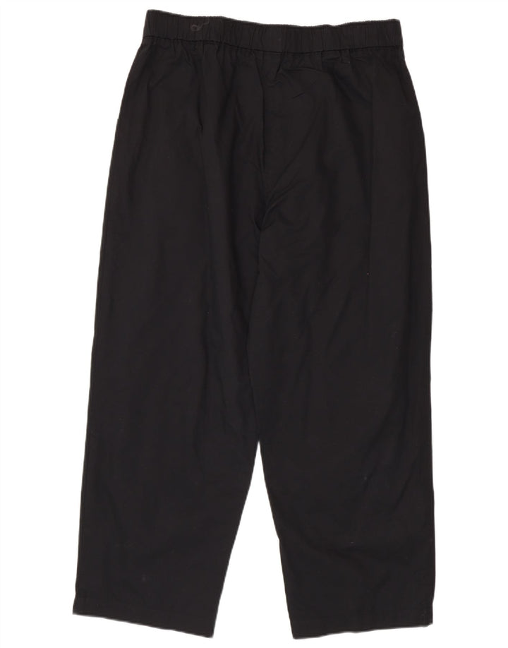 Pantaloni casual dritti da donna Benetton W34 L26 neri