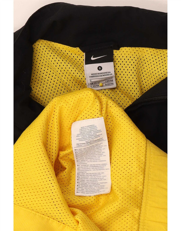 Giacca da ginnastica Nike da uomo con grafica, piccola, in poliestere a blocchi di colore giallo