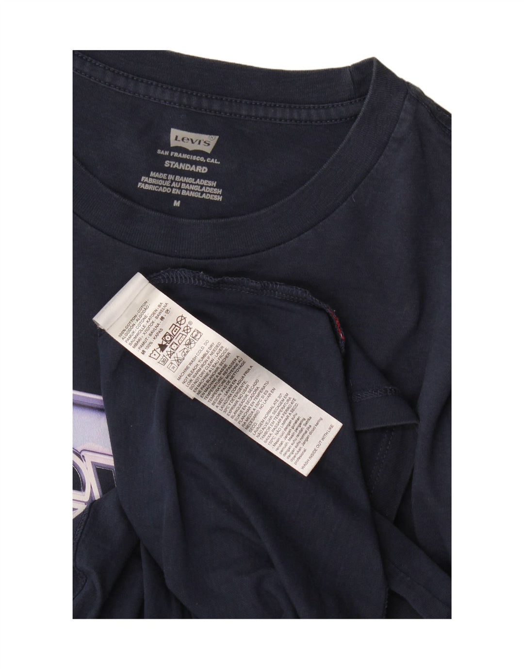 Levi's T-shirt grafica da uomo con vestibilità standard, top in cotone blu navy medio
