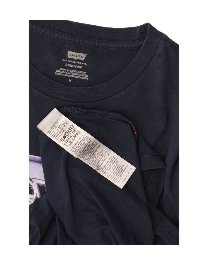 Levi's T-shirt grafica da uomo con vestibilità standard, top in cotone blu navy medio