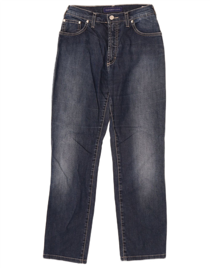 Jeans Dritti Donna Trussardi W31 L27 Blu Cotone