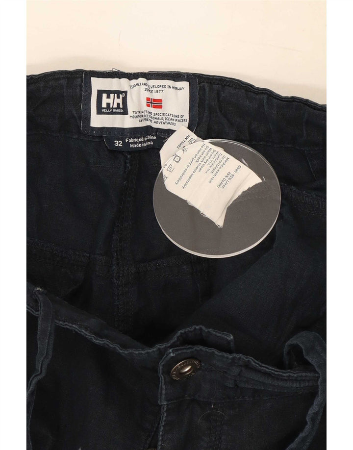 Pantaloni dritti da donna Helly Hansen W32 L31 Lino blu navy
