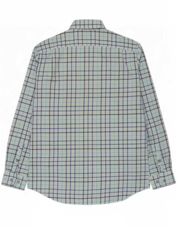 Camicia da uomo Nautica vestibilità classica in cotone a quadri blu medio