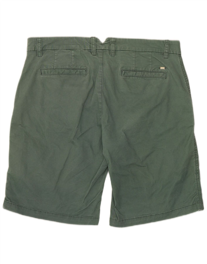 TOMMY HILFIGER Pantaloncini chino da donna US 8 Medium W32 cotone kaki