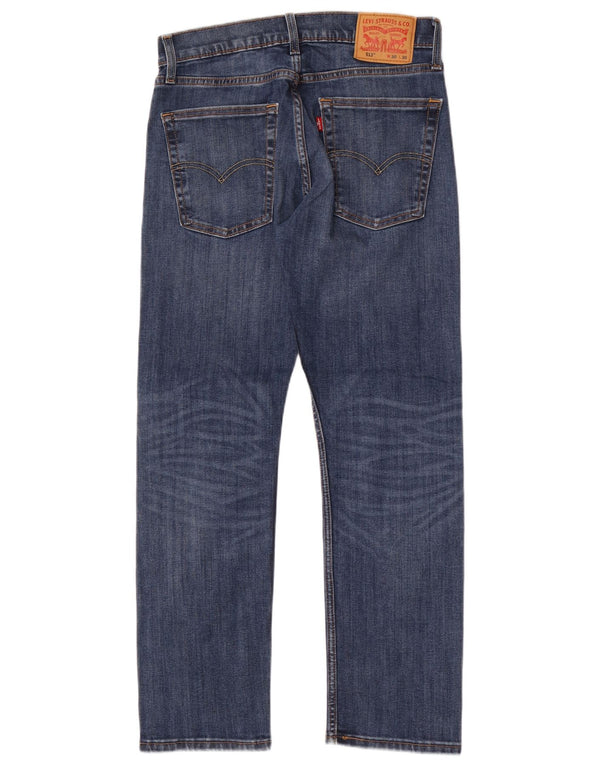 Levi's Uomo 513 Jeans Slim W30 L30 Cotone Blu