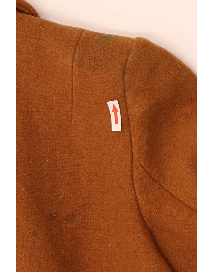 Cappotto Zara Trafaluc da donna UK 10 piccolo in lana marrone