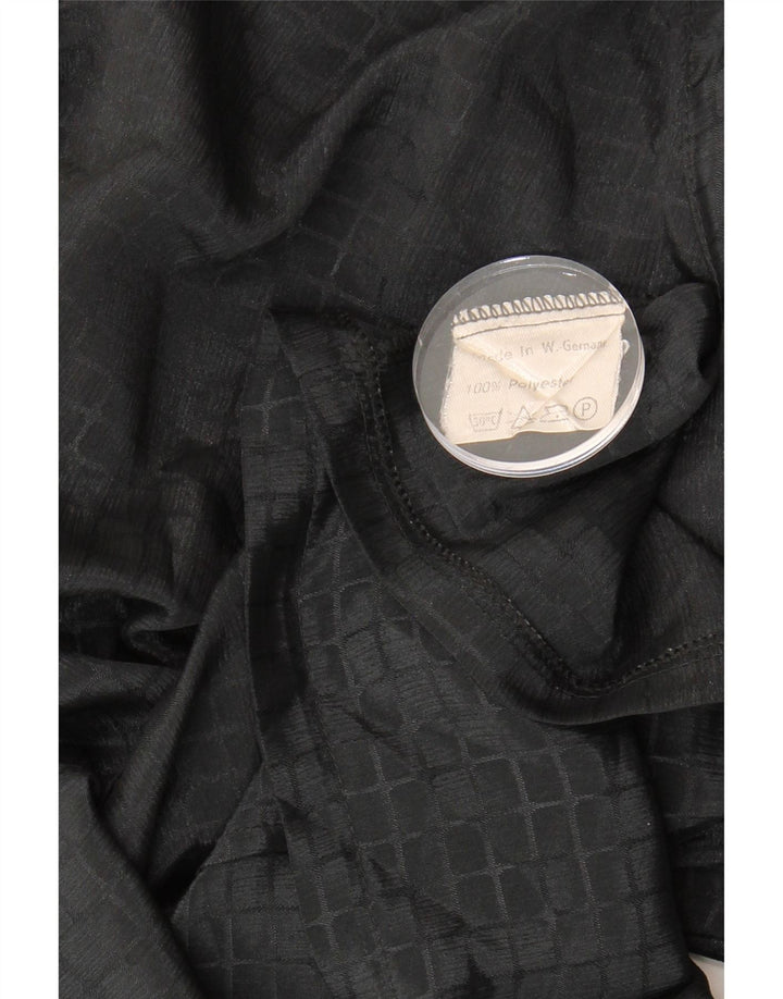 VINTAGE Womens Shirt Blouse UK 16 Large Black Polyester Vintage Vintage and Second-Hand Vintage from Messina Hembry 