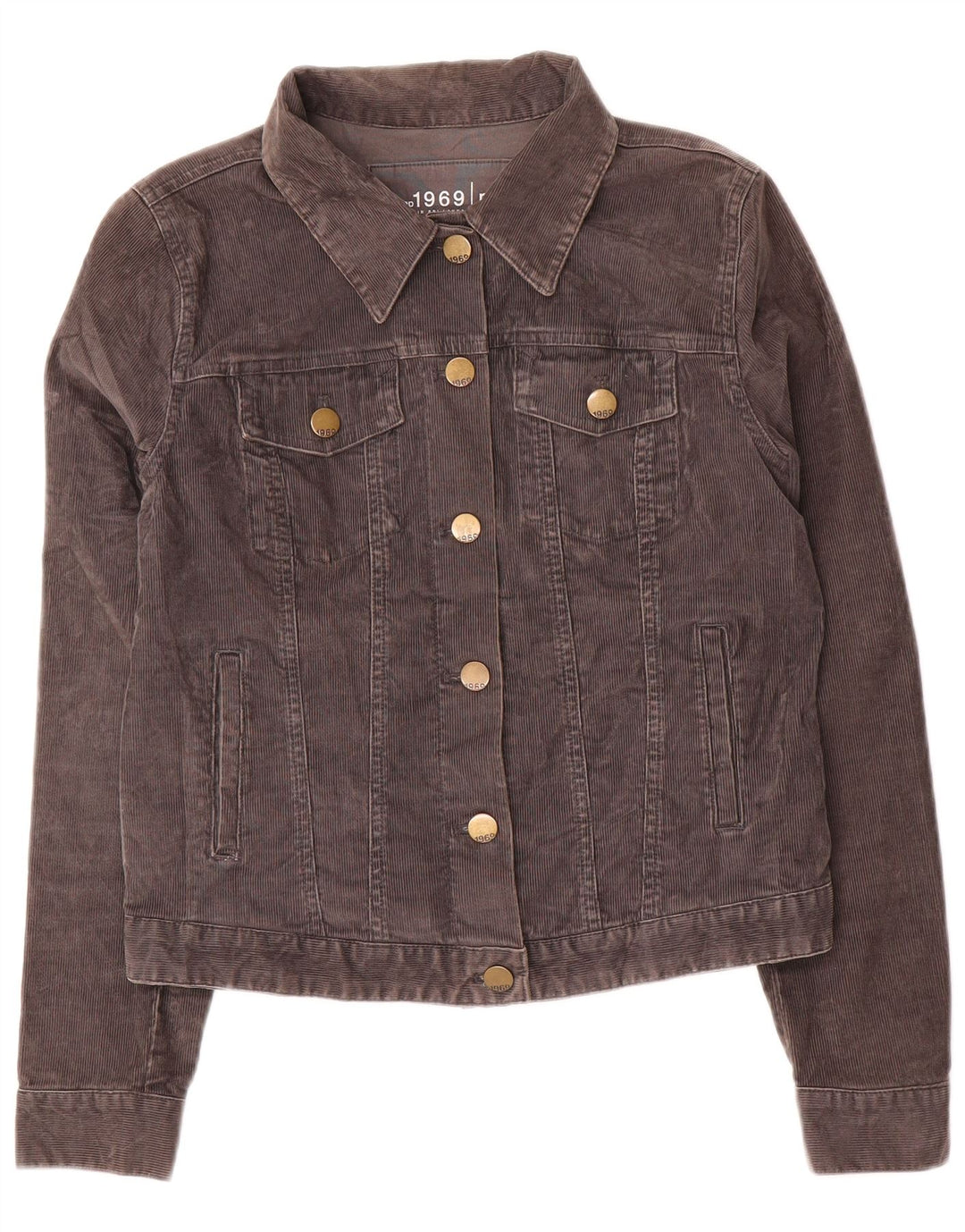 Giacca da donna Gap in velluto a coste corto UK 14 Cotone grigio medio