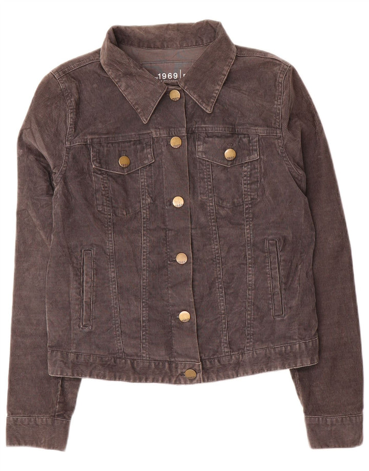 Giacca da donna Gap in velluto a coste corto UK 14 Cotone grigio medio