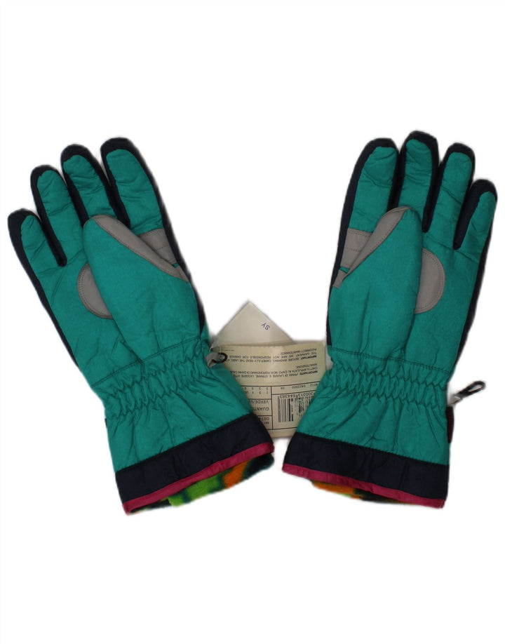 Guanti da sci Fila da uomo Small Green Colourblock poliestere invernale