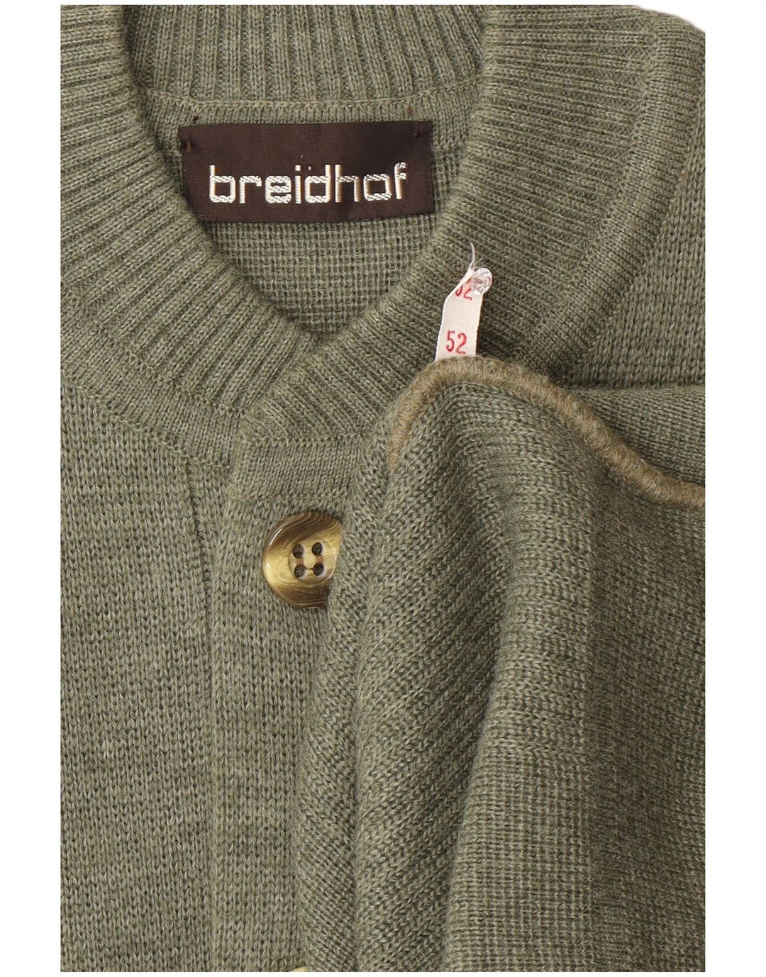 Maglione cardigan da uomo vestibilità regolare Breidhof EU 52 grande verde