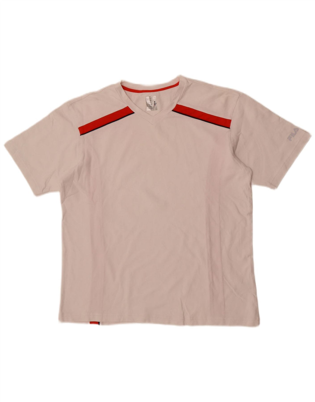 T-shirt Fila da uomo Top Medium White Colourblock in poliammide