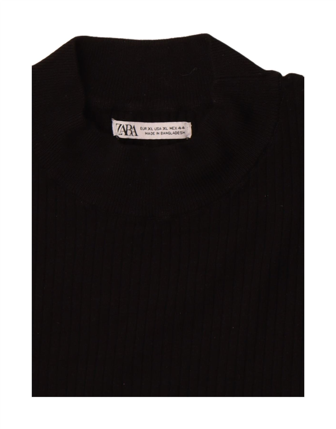 Top Zara da donna a maniche lunghe UK 18 XL Nero