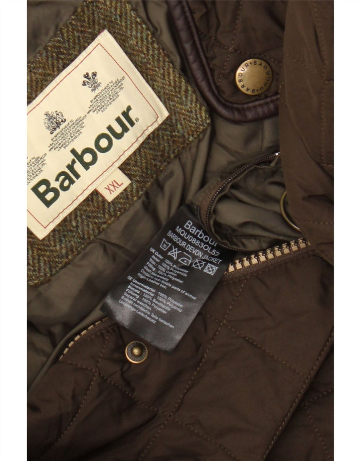 Giacca trapuntata da uomo Barbour UK 44 2XL Poliestere marrone
