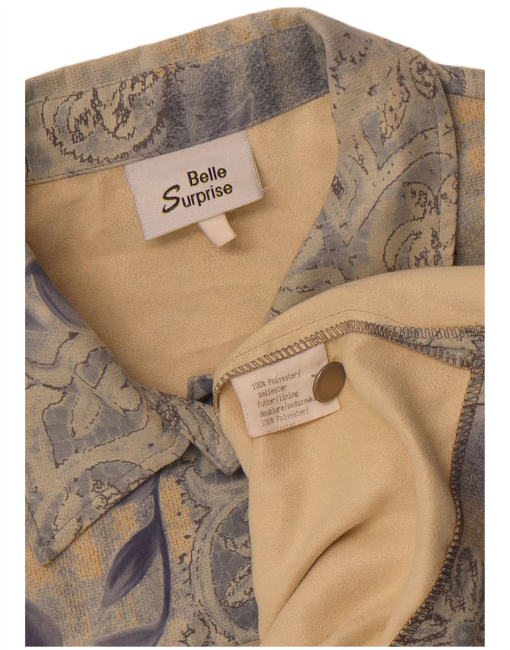 Gilet da donna Belle Surprise UK 14 Grande poliestere floreale blu