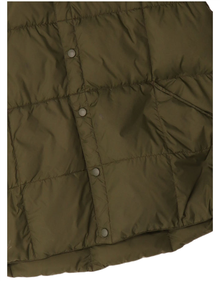 Gilet imbottito da uomo LANDS END UK 40 grande verde