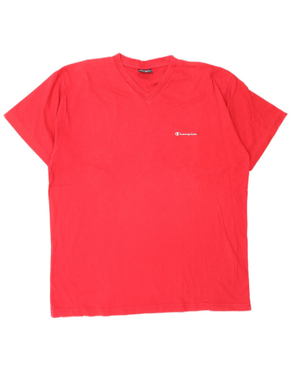 T-shirt da uomo CHAMPION Top 2XL in cotone rosso