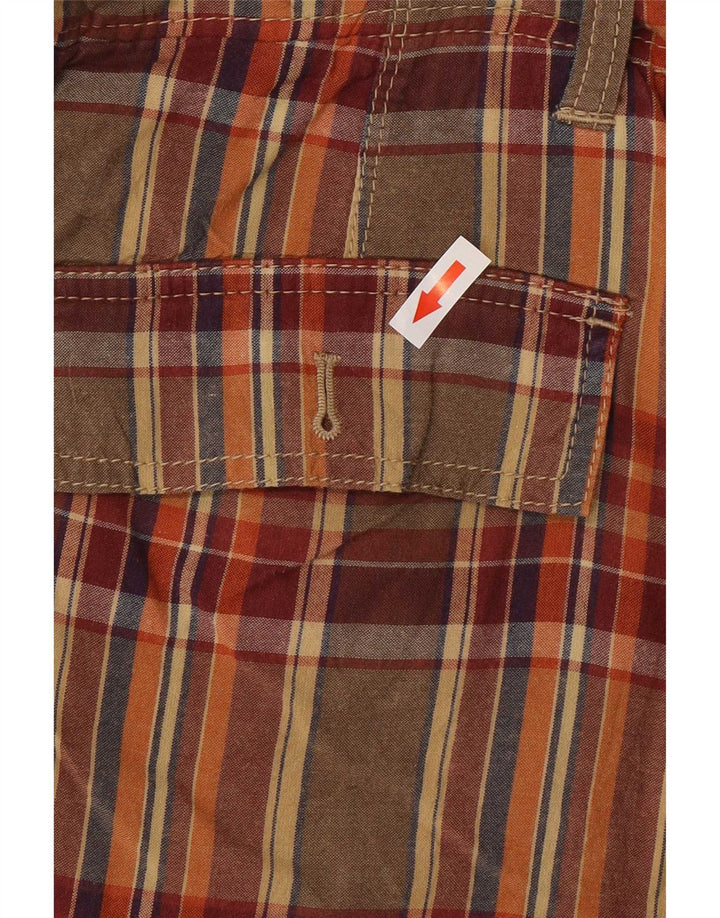 Pantaloncini chino da uomo Izod grandi W34 scozzese multicolore