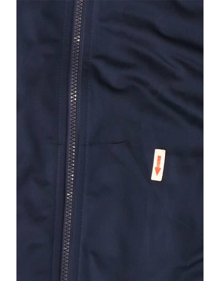 Giacca da ginnastica da uomo Asics piccola in poliestere blu navy