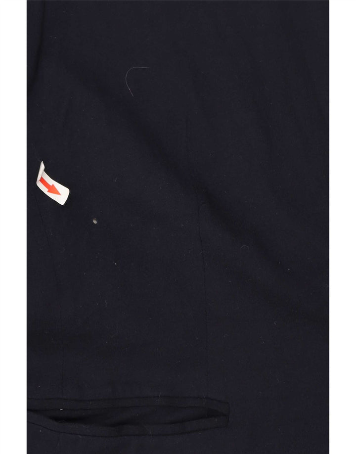 Giacca blazer da donna a 1 bottone Zara UK 10 piccola acetato blu navy