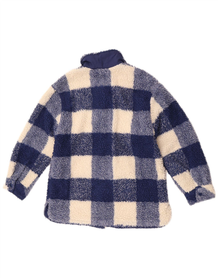 Giacca in pile per ragazze Zara 11-12 anni in poliestere a quadretti blu