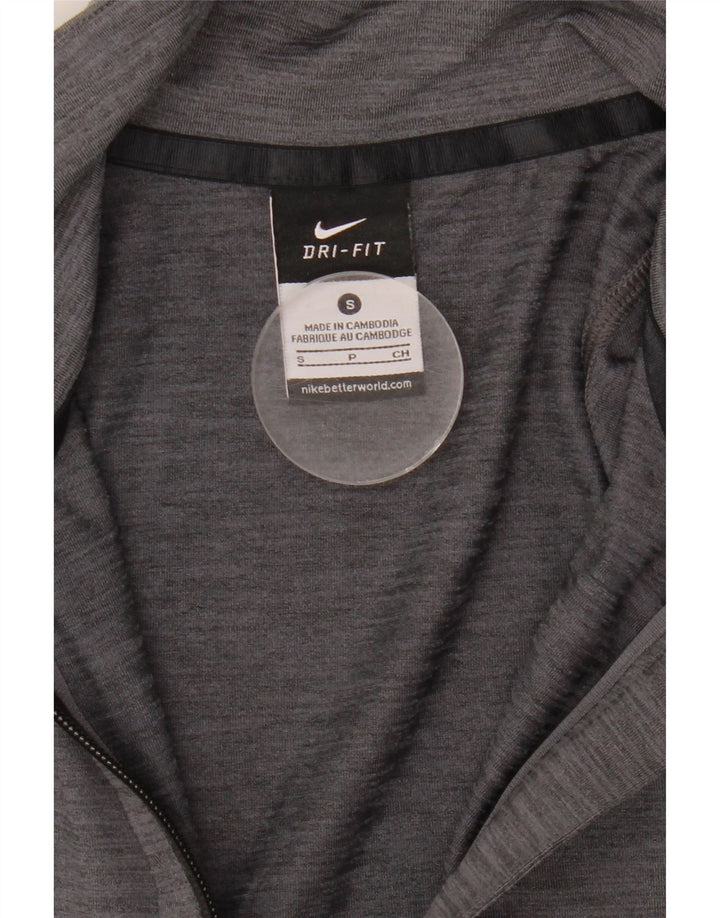 Giacca da tuta da donna Nike Dri Fit Top Jacket UK 10 Small Grey Flecked