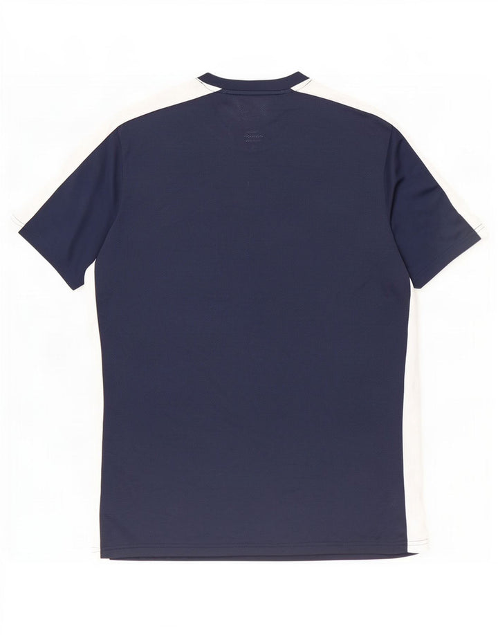 T-shirt Nike da uomo Dri Fit Slim Top XL in poliestere color block blu navy