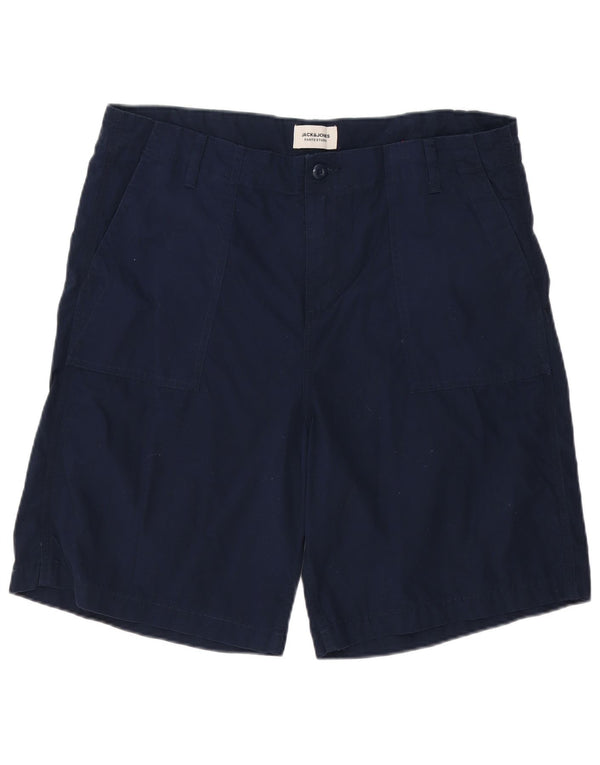 Pantaloncini chino da uomo Jack & Jones XL W38 cotone blu navy