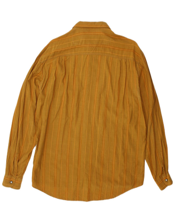 Camicia da uomo vintage grande gessato giallo
