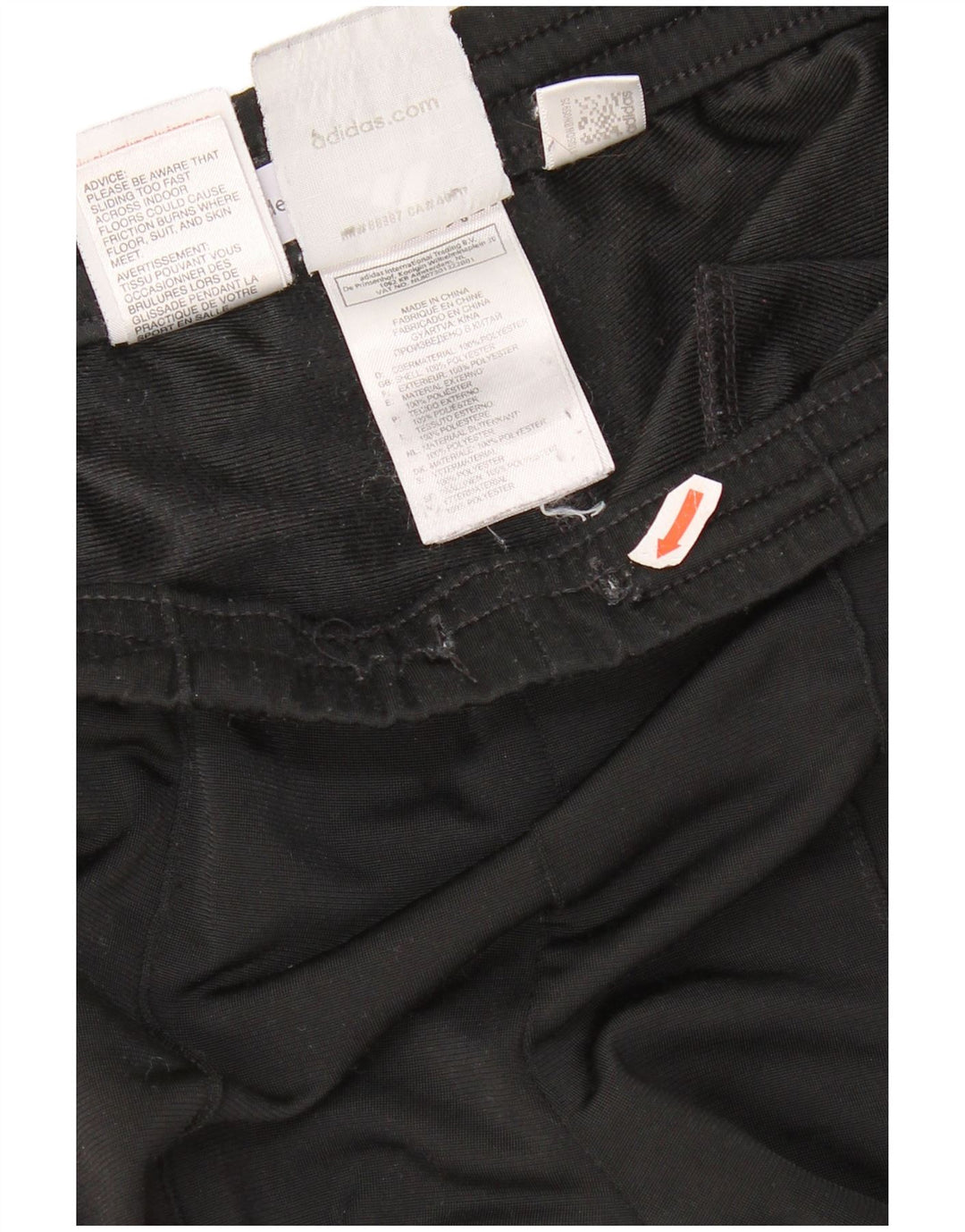 Pantaloni della tuta da ragazzo Adidas 11-12 anni in poliestere nero