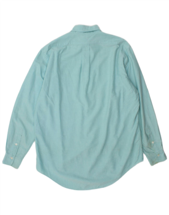 Camicia da uomo Ralph Lauren taglia 15 1/2 cotone turchese medio