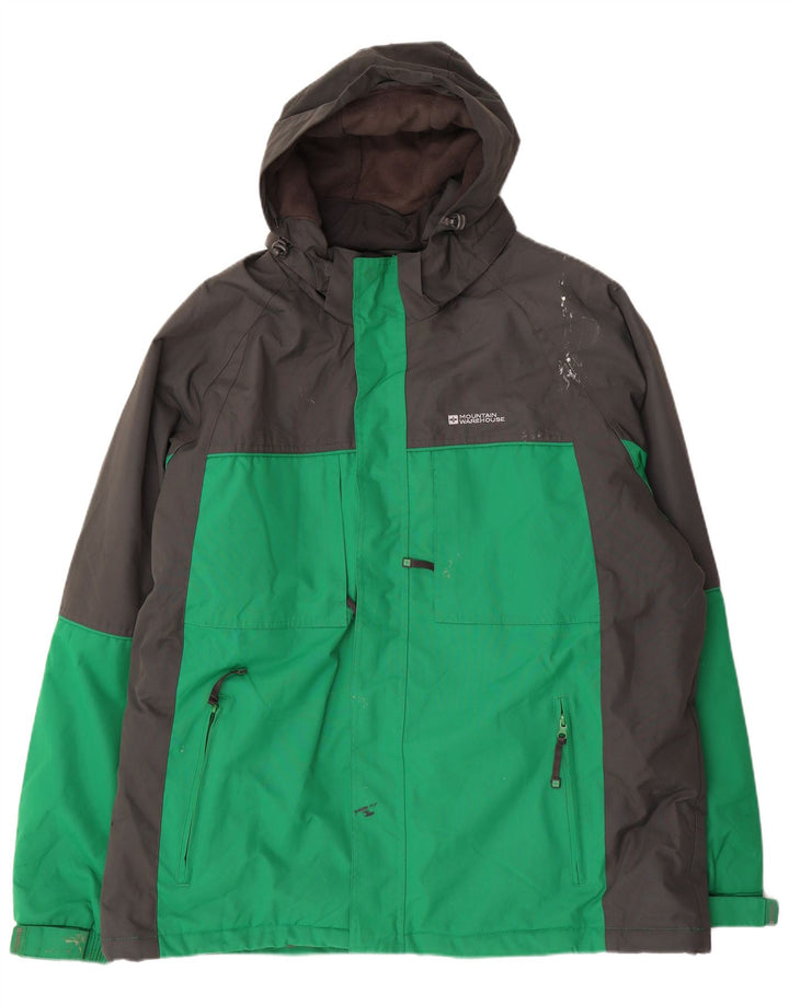 Giacca a vento da uomo Mountain Warehouse UK 44 2XL Verde color block